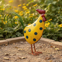Cockerel Figurine Farmhouse Cockerel Statue Vintage Farm Decor for Homeowners, Gardeners, Patio, Balcony, Tabletop