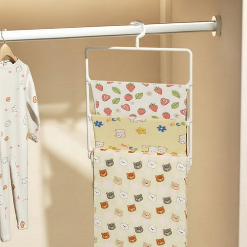 coiled Blanket Hanger Multi-Functional Closet Organizer Space-Saving for Parents