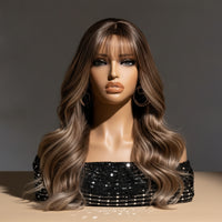 Mannequin Head with Shoulders Professional Hairpiece Display Head Tanned