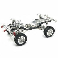 1/12 Scale Metal RC Crawler Chassis Aluminum Alloy Body Metal Chassis Upgrade DIY Modification Assembled RC Car Frame Kit for Rough Terrain