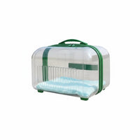 2-Tier Pet Trolley Transparent View pet Equipment Airline Compatible