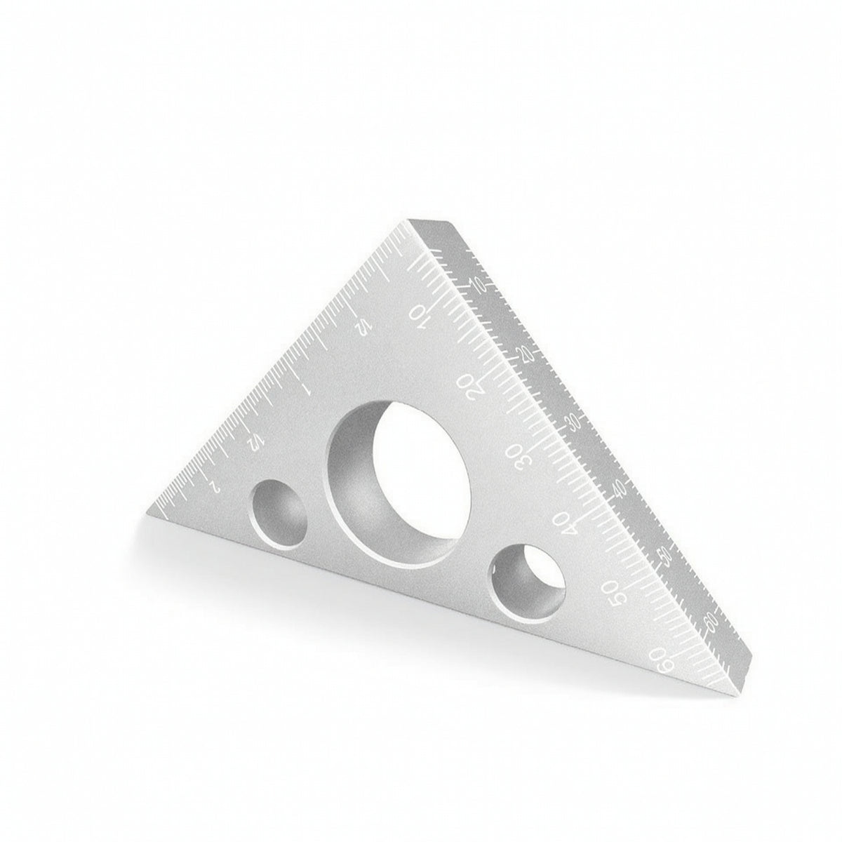 Carpenter Square Aluminum Alloy Triangular Ruler Etched for Cabinet Making
