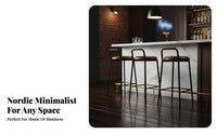 Low-Rear High Stool Modern Minimalist Design Bar Chair With Rear Rest Sturdy Construction for Homeowners