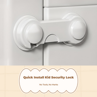 kid protection Drawer Lock, Cabinet Latch, infant Proofing, Adjustable, no tools needed, Easy Installation