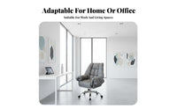 Highspine Managerial Chair Reclining Function Highspine Rolling Chair Adjustable Height Padded Armrests for Professionals