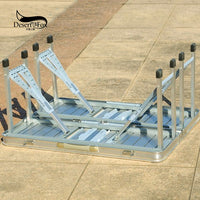Portable Folding Aluminum Table and Chair Set for Outdoor Use