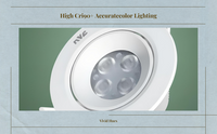 Adjustable COB LED recessed spotlight