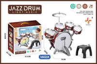 Large Drum Set Toy for Kids Jazz Drum Percussion Instrument Baby Drumming Toy