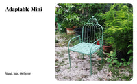 Foldable Chair-Shaped Plant Display space-saving Size Dollhouse Furnishing for children