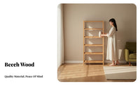 sturdy Wood Construction angled-frame LadD & Er book rack MoD & Ern & D & Esign Display storage-areasaving D & Esign Storage Rack Multi-Tier Shelving for Apartment Dwellers, Interior D & Ecorators, Living Room, Small areas, Bedroom, Balcony