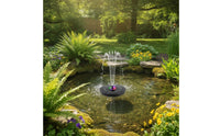Solar Fountain with LED Lights Upgraded Floating Solar Fountain Adjustable