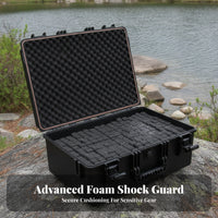 Rugged Protective Case Hinged Lid Hard Case Front Latches