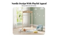 children's Costume Rack Rack Cute Design Children's Accessible Wardrobe Stable Frame Space-Saving for Playroom, Nursery