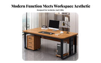 L-Shaped managerial Desk Modern Design Office Furniture Minimalist aesthetic Easy Assembly for Managers, managerials