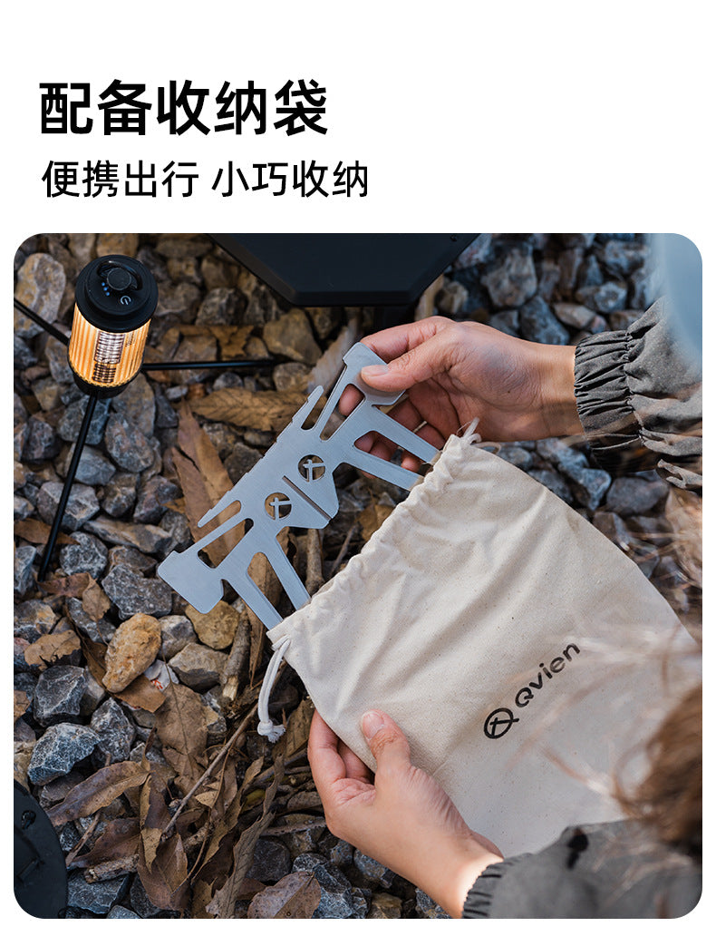 Portable Stainless Steel Camping Fire Pit and Stove