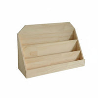 Wooden Magazine Rack accessibleTop Slanted Desk Organizer Tabletop