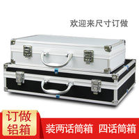 Aluminum Case for 8 Handheld Microphones with Foam Protection