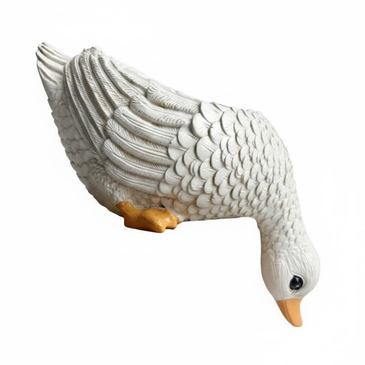 Resin Duck Sculpture Pot Creative Design Duck Flower Pot Weather Resistant
