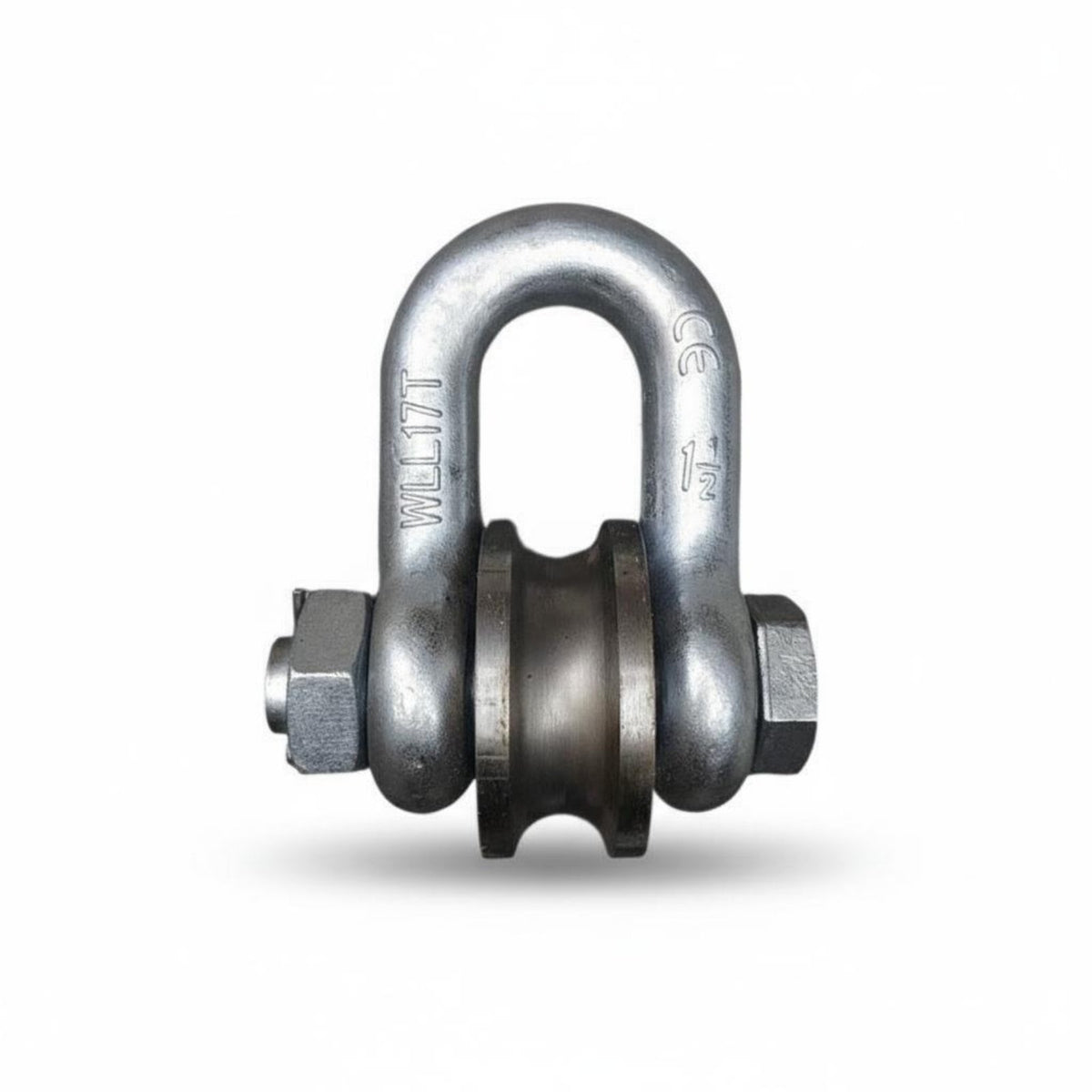 D Pulley Block Long-Lasting Sturdy Duty Wheel Single Wheel Lifting Pulley High Strength Steel Sturdy Duty Grab Block