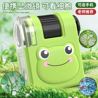 Handheld Portable Microscope for Kids, Students, Outdoor Educational Toy Science Experiment Set