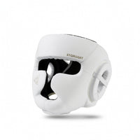Safeguarding Open Face Headgear Padded Boxing Protective Headgear with Ear Covers Synthetic Leather Boxing Helmet Wide-Vision Opening for Kickboxing