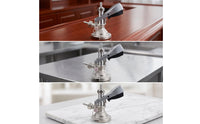 Beer Keg Dispenser Tapping  Brushed Silver Keg Coupler with Pressure Relief Pressure Release Mechanism Sturdy for