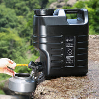 12L Outdoor PE Food-Grade Camping Water Bucket with Faucet