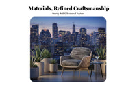 4 Pieces Weather-Resistant 4-Piece Sofa and Armchair Set Easy Maintenance Loveseat and Armchair Set Sturdy Frame Outdoor Furniture Modern Design for Hotel Owners, vacation destination Managers, Garden, Balcony, rearyard, waterside