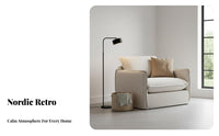 Boucle Accent Chair Removable Cover Single Sofa Cleanable Adaptable for Interior Decorators, Living Room, Bedroom