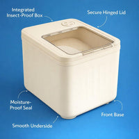 Rice Storage Container, Airtight Food Storage, Dry Food and Grains, Home Kitchen Storage, Food Stora - 12.5L