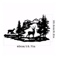 Mountain Cabin Wall Decor Cutout Design Woodland Deer Wall Decoration Gift Idea