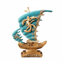 2 Pieces Housewarming Gift Elephant Statue Hand Painted Feng Shui Elephant Decor Handmade Stable Base for Office, Desk