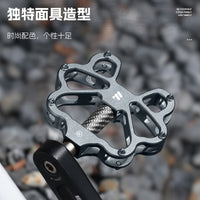 WEST BIKING Bicycle Pedals, Triple Bearings, Lubricated, Anti-Slip, Aluminum Alloy, Hollow Design