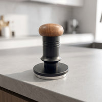 Impact-Style Manual Coffee Tamper Adjustable Tamper with Wood Handle Precision for Home Baristas