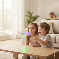 Clear Miniature Wind Turbine Lamp Translucent Wind Turbine Lamp Freestanding Ornament Decorative for Tabletop