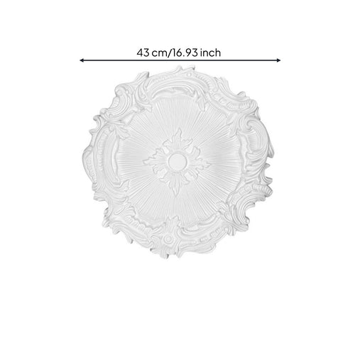 Light Fixture Medallion PU Material Ornate Ceiling Rosette Easy Install