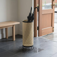 Hollow Metal Frame Umbrella Rack Freestanding Umbrella Holder Ventilated Household Storage for Businesses