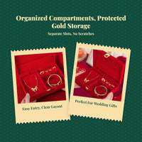 Plush jewelry box with compartments