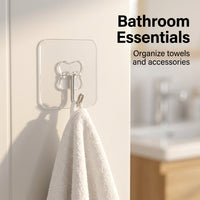 Waterproof Storage Hook Hanger for Home Organizer, Modern Minimalist No-Drill for Various Surfaces