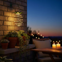 2 Pieces Solar Pineapple Light Auto On/deactivate Wrought Iron Solar Lantern