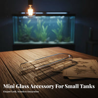 Aquarium Inflow Outflow Pipe Highly Transparent Glass Aquarium Water Clarifier Crystal Clear Inflow Outflow Pipe Kit for Aquascapers, Aquarists