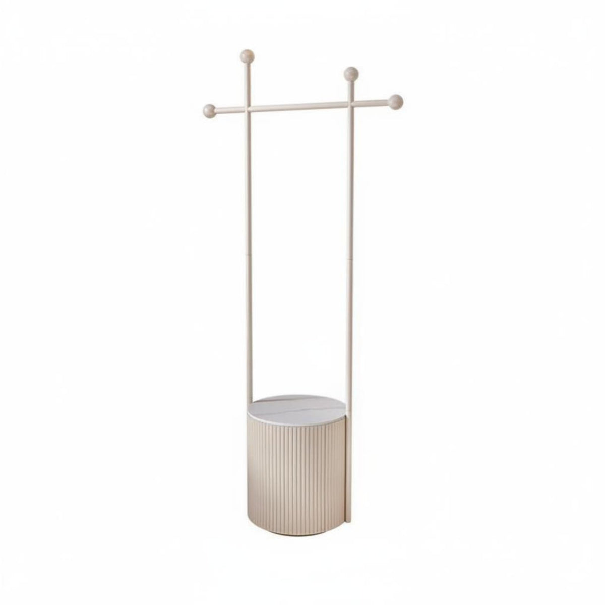 Integrated Nightstand and Coat Rack Multifunctional Design Bedside Cabinet