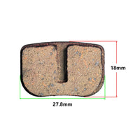 Resin Brake Pad Replacement Bike Brake Pads Low Noise for Cyclists, Commuters