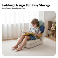Legless Tatami Lounger Foldable Flower-Shaped Lounger Space-Saving for Students