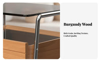 Nightstand with Storage Space-Saving Bedside Cabinet Integrated Handle for Teens