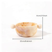 Fruit Platter Bowl Versatile Decorative Bowl with Knobs Elegant for Dining Table