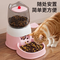 宠物自动喂食器猫咪狗狗大容量脚踏出粮器宠物按压式喂食器宠物碗