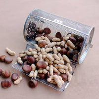 Cylindrical Rotisserie Basket Ventilated Roasting Basket with Latch Easy to Clean Mesh Cage Convenient for Oven