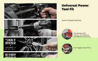 Deep socket set for electric wrenches