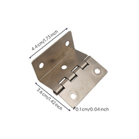 Adjustable Folding Lock Hinge for Cabinets, Triple Fold